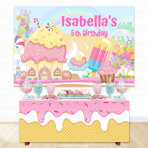 Candy Welcome Sign Sweet One Sign Candyland Sweet - Etsy