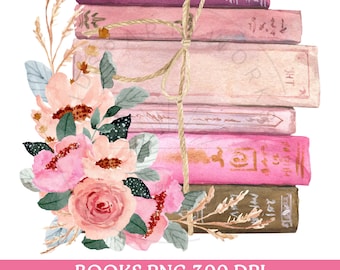 Books PNG, Book Club Png, Coquette Book Png, Bookish Design, Pink Floral Aesthetic, Book Lover Png, Girlie, Social Club, Books Shirt Png