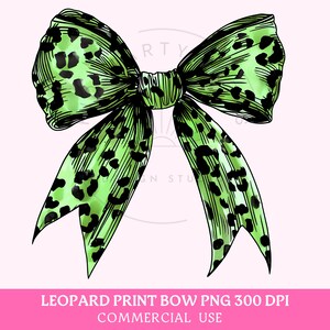Coquette Bow PNG, Leopard Print Bow PNG, Green Leopard Bow Sublimation Design, Coquette Bow Png, Cheetah PNG,  Trendy Shirt Design Png