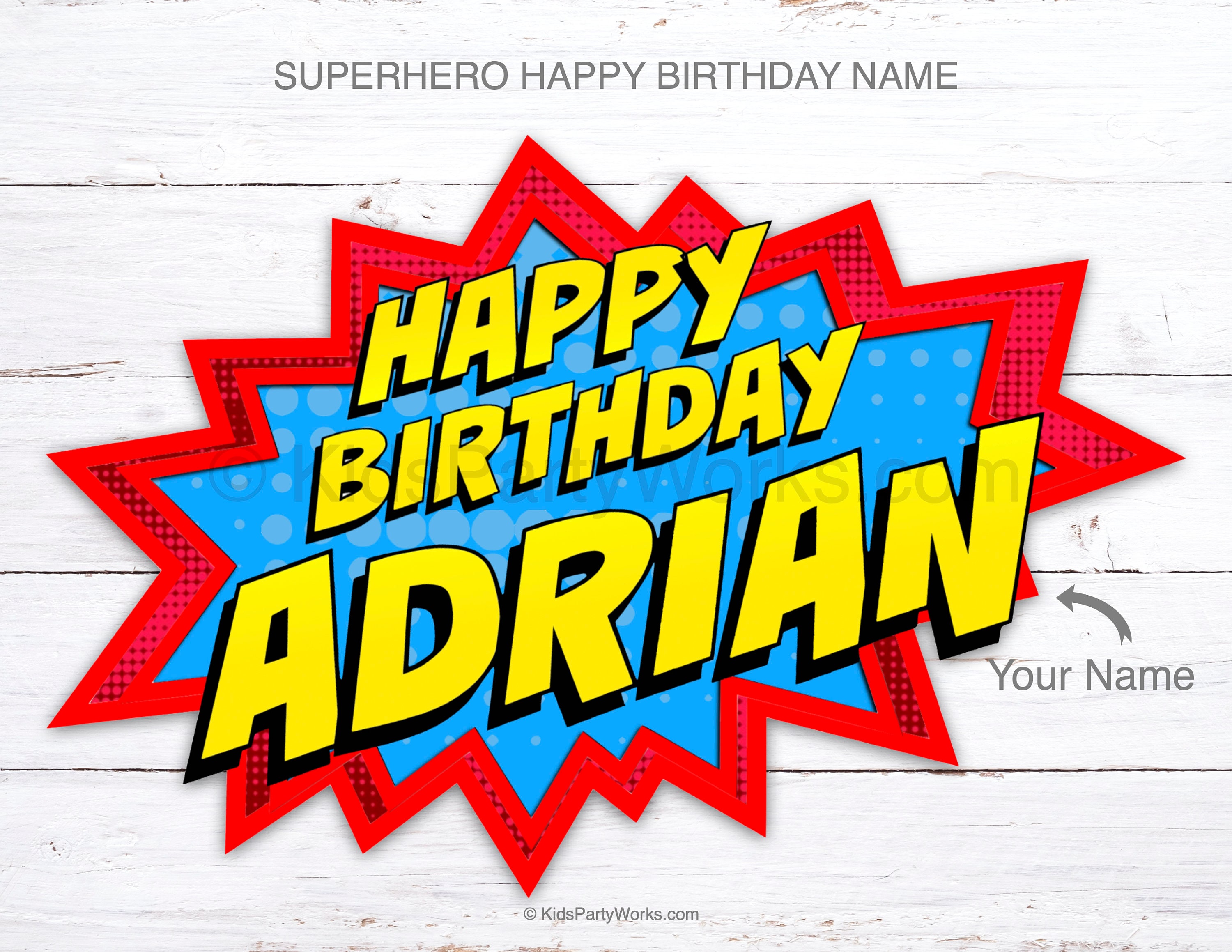 Decoraciones de Superhéroes Feliz Cumpleaños Superhéroe | Etsy