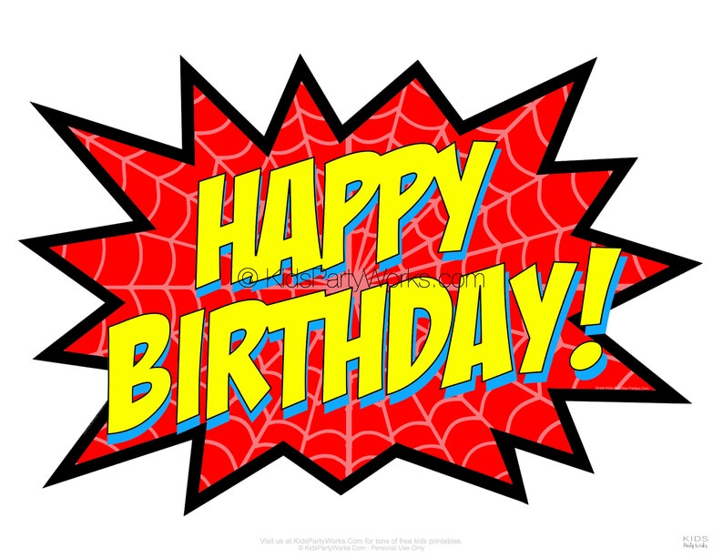 spider-party-happy-birthday-sign-spiderman-birthday-etsy