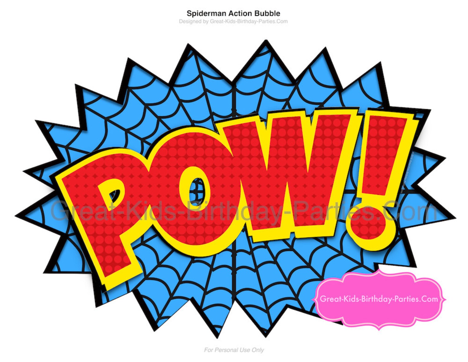 spiderman printable number 2 centerpiece instant download