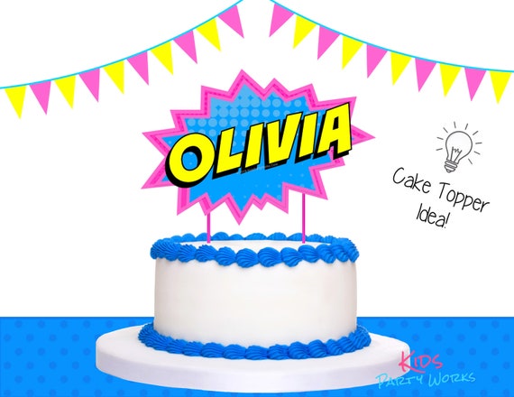 Supergirl Supergirl Birthday Sign Supergirl Name Supergirl Etsy