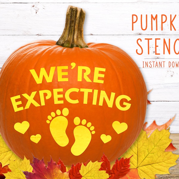 Printable Pumpkin Stencils Baby Announcement Etsy printable-pumpkin-stencils-baby-announcement-etsy