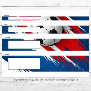 Kids Printable BINDER COVERS, Soccer Binder Covers, 1 Personalized ...