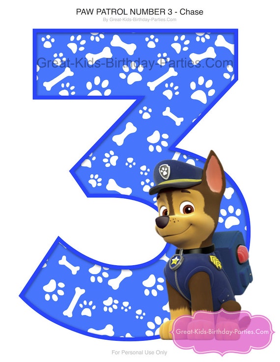 Printable Paw Patrol Number 3 Printable Word Searches