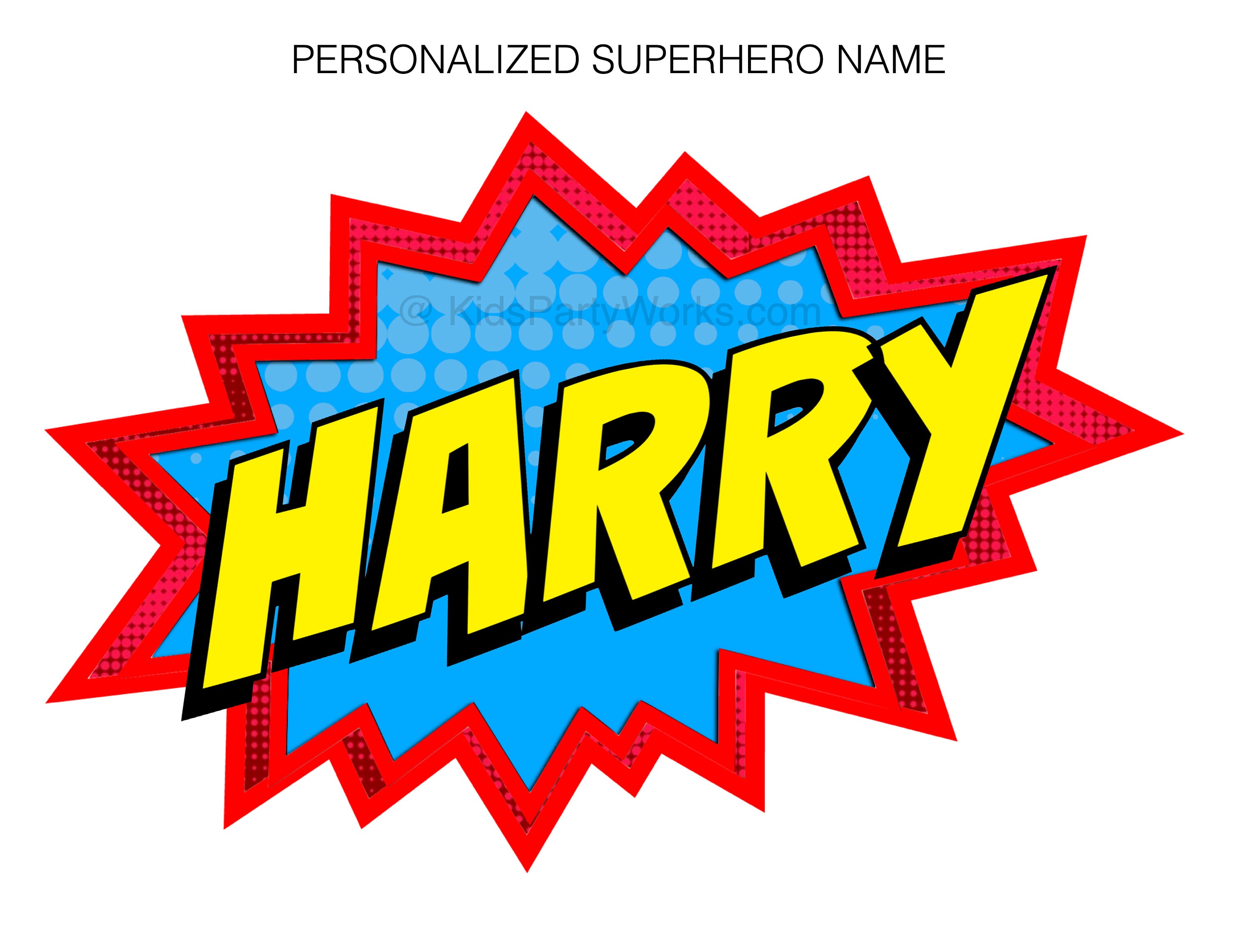 Superhero Personalized Name Superhero Birthday Superhero Etsy