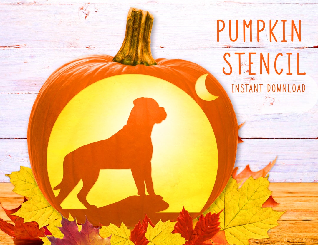 Dog Pumpkin Stencil Rottweiler Printable Stencil Jack O Lantern dog-pumpkin-stencil-rottweiler-printable-stencil-jack-o-lantern