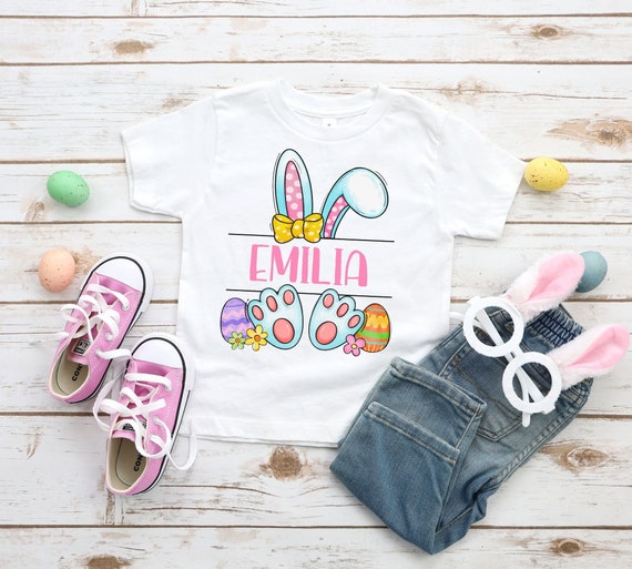 Kids Bunny Shirt Toddler Short Sleeve Tee Il_570xn