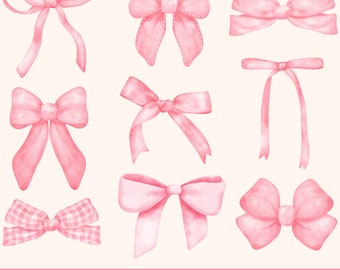 Pink Bows PNG, Coquette Home Decor, Bow Collage PNG, Girly Girl Pink Bow Aesthetic, Trendy Coquette, Girlie, Ribbons, Aesthetic Shirt Design