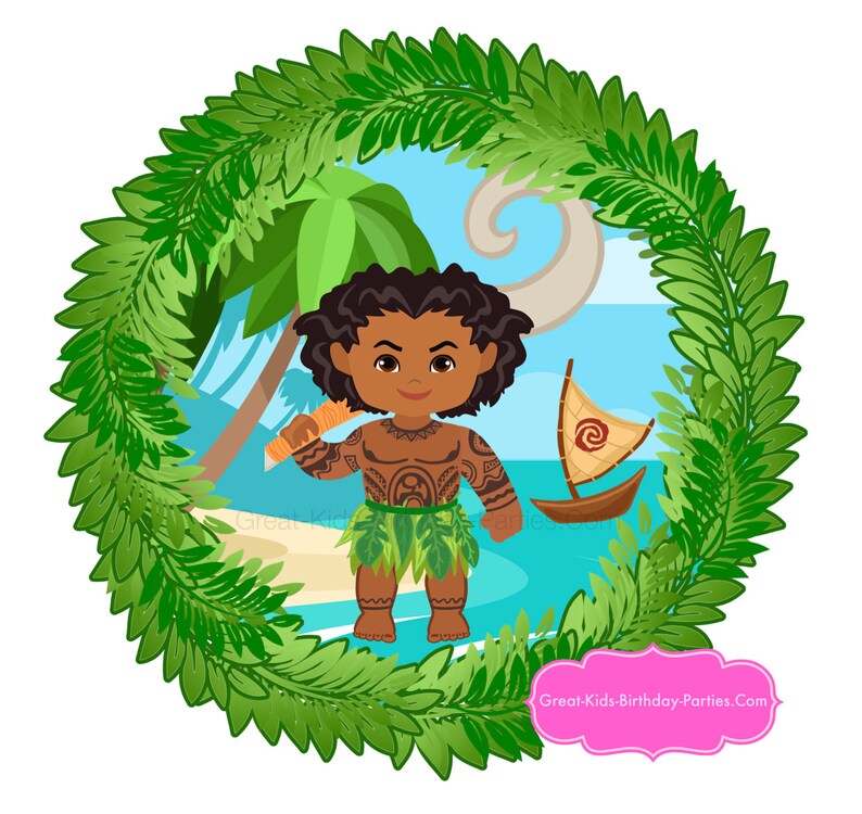 MAUI BIRTHDAY Banner MAUI Party Moana Party Maui Etsy