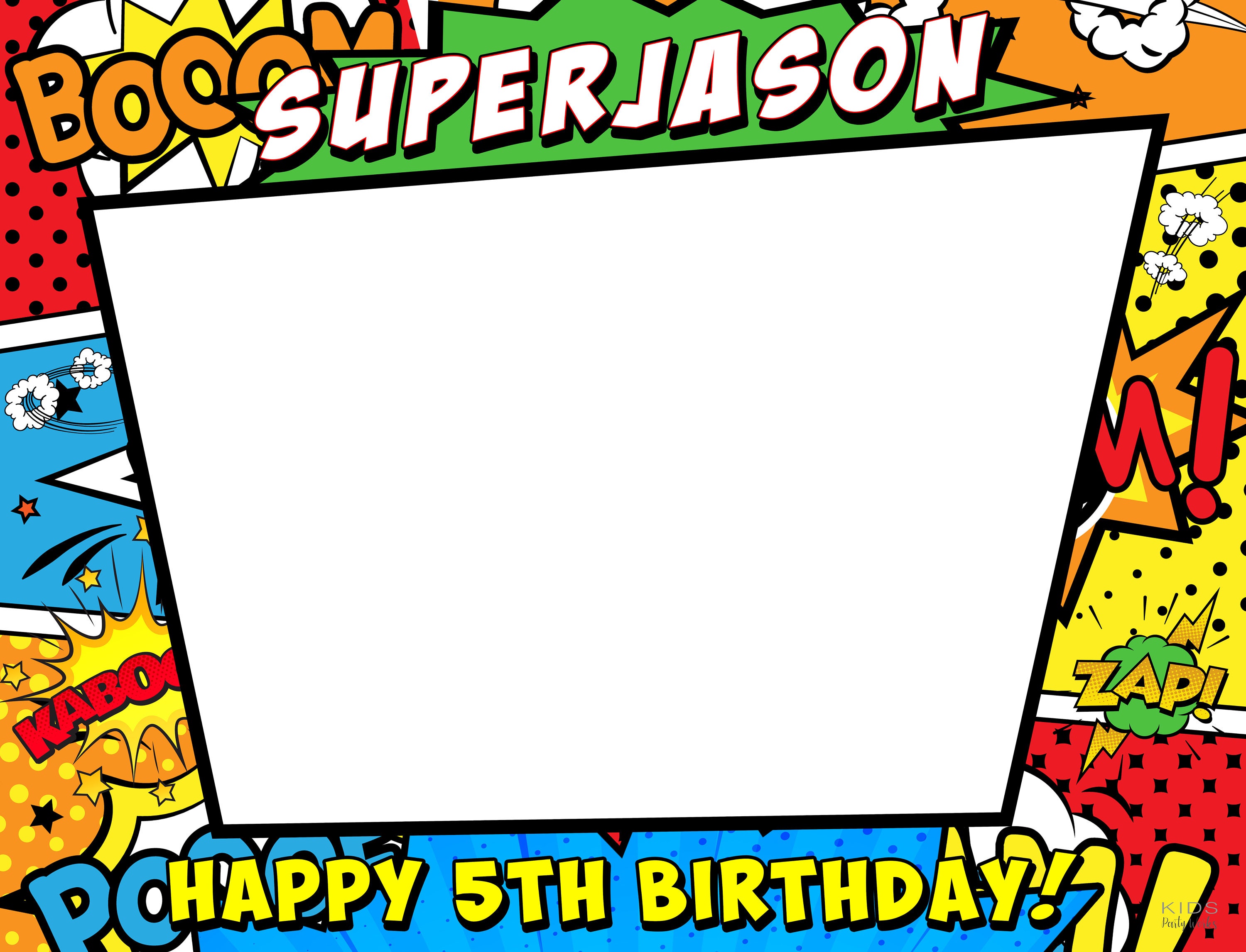 Superhero Photo Booth Frame Superhero Custom Sign Superhero Etsy