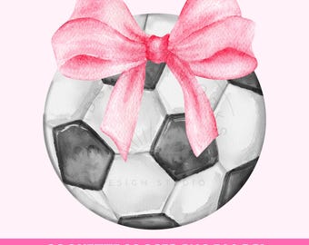 Coquette Soccer Png, Soccer Ball Png, Soccer Mom PNG, Pink Bow Png, Trendy Girly, Coquette Bow Png, Soccer Shirt Designs, Soccer Sublimation