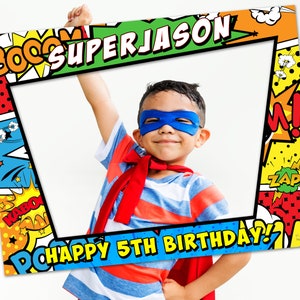 Decoraciones de Superhéroes Feliz Cumpleaños, Superhéroe Personalizado, Cartel de Superhéroes Hombre Araña, Decoración de Fondo para Fiesta