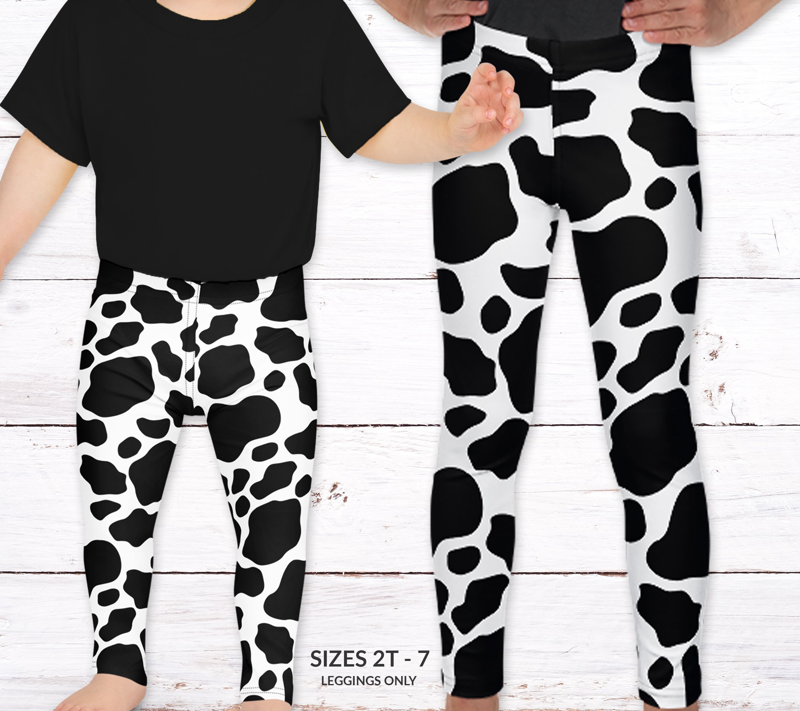 Buy Cow Print Leggings Online In India -  India