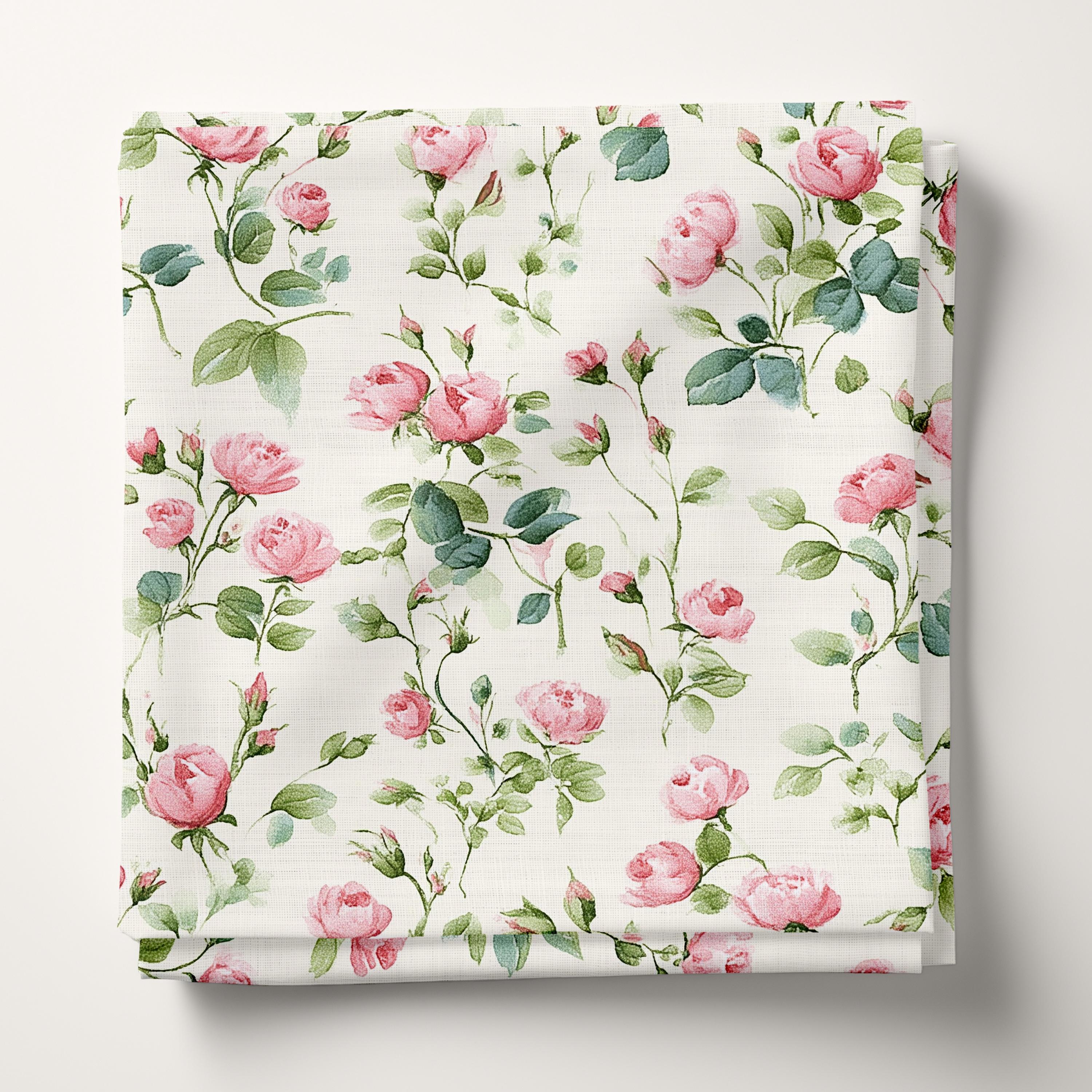 Pink Roses Pattern Paper Pink Rose Seamless Pattern, Spring Flowers Digital Paper JPG ...