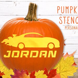 Race Car Pumpkin Stencil Hot Rod Stencil Printable Pumpkin - Etsy