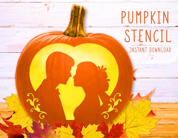 Vintage Couple Jack Lantern Print