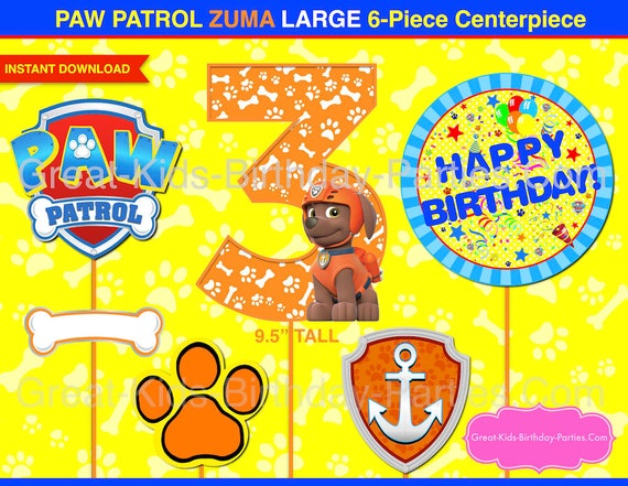 PAW PATROL CENTERPIECE Range 3 Zuma - Paw Patrol Printable Centerpiece - Paw Patrol Bash Decorations - Paw Patrol Birthday - Variety 3 photograph regarding Paw Patrol Printable Decorations named PAW PATROL CENTERPIECE Amount 3 Zuma - Paw Patrol Printable Centerpiece - Paw Patrol Occasion Decorations - Paw Patrol Birthday - Variety 3