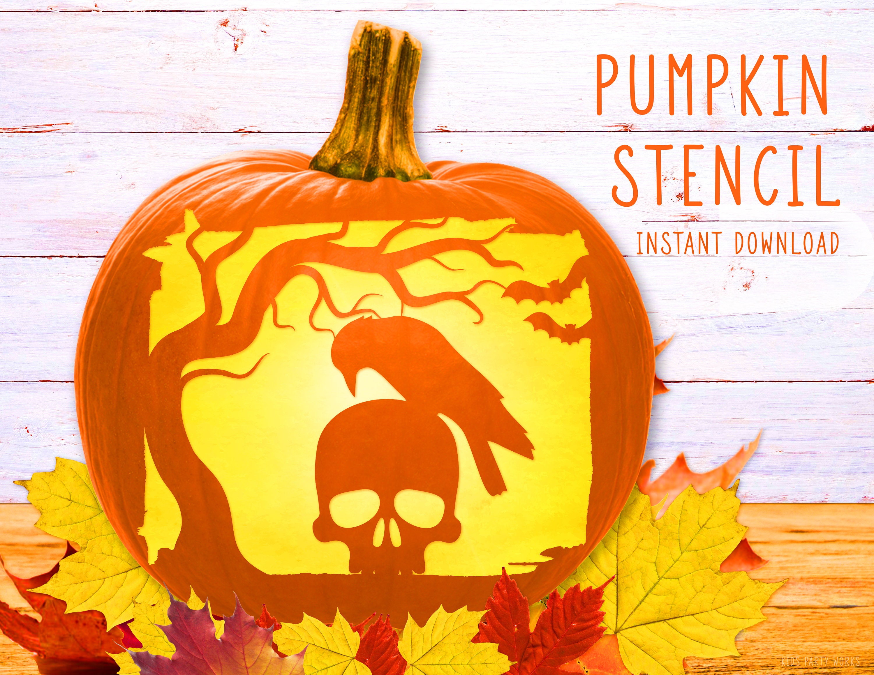 Crow Pumpkin Carving Crow Pumpkin Carving