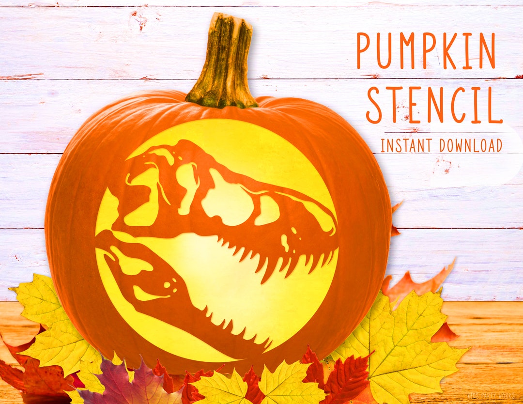 Dinosaur Pumpkin Stencil Halloween Skeleton Trex Skeleton Face dinosaur-pumpkin-stencil-halloween-skeleton-trex-skeleton-face