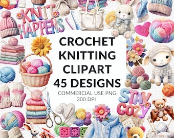 PNG de crochet, clipart de crochet, png de tejido, clipart de tejido, clip art de crochet, descarga de hilo, diseño de sublimación de uso comercial PNG gráfico