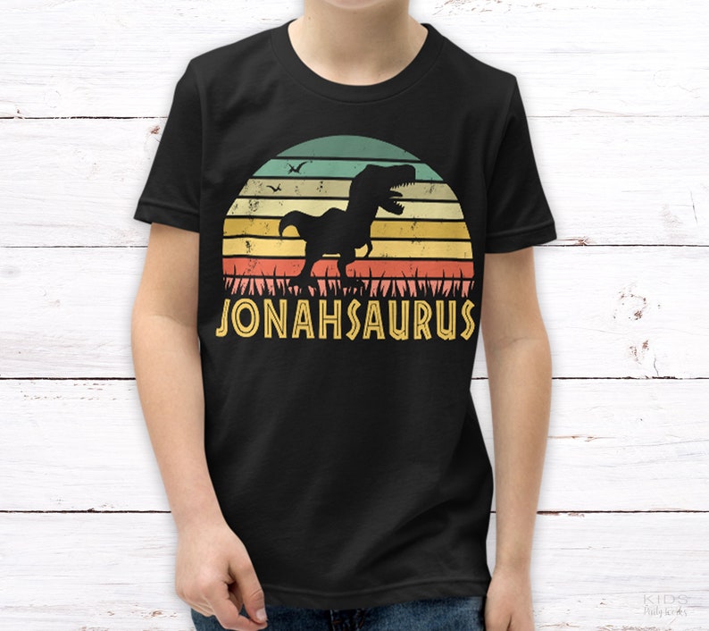 Dinosaur Shirt, Kids Dinosaur Shirt, Dinosaur Birthday Shirt, Youth T-shirt, Boy Birthday, Jurassic Kids Gift, T-Rex, T-Rex Child Tee image 3