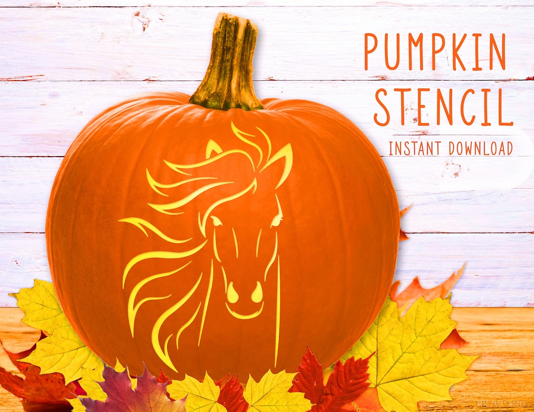horse-pumpkin-stencil-pumpkin-carving-stencil-printable-pumpkin-stencil-jack-o-lantern-horse-pony-pumpkin-template-instant-download-etsy