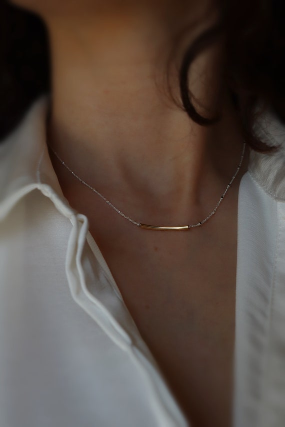 Minimalist Gold filled- sterling silver  necklaces