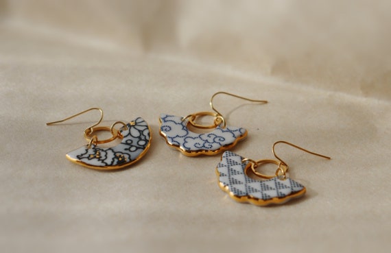 Some newly added porcelain dangle earrings