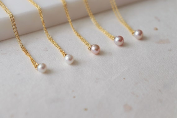 16 inches long AAA freshwater pearl 14kt goldfilled necklaces