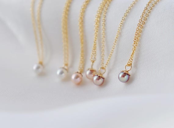 16 inches long AAA freshwater pearl 14kt goldfilled necklaces