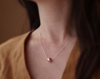 Kasumiga pearl silver necklaces