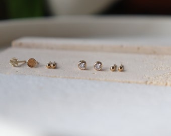 14kt gold filled mini studs