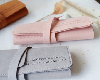 LiliandTrotro Microfibre jewelry organizer pouch