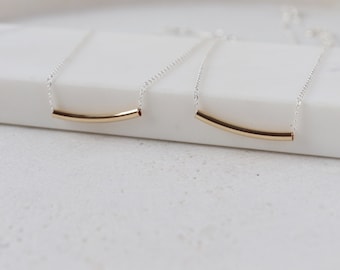 Minimalist Gold filled- sterling silver  necklaces