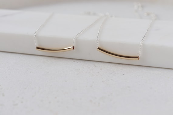Minimalist Gold filled- sterling silver  necklaces