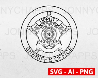 pic Deputy Sheriff Badge Svg sheriff star etsy