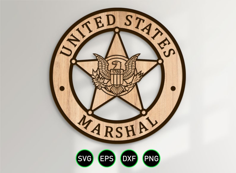 US Marshals Badge SVG US Marshals Service USMS Vector Vector911