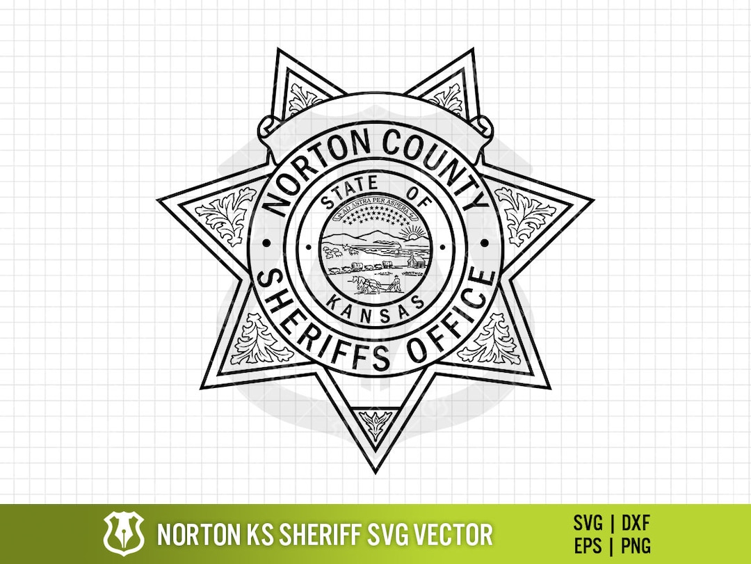 Norton County KS Sheriff's Office Badge, Kansas Sheriff Department
