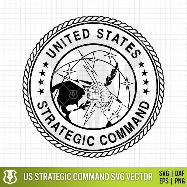 United States Strategic Command Logo Seal Digital Vector .eps, .svg, .png, .dxf