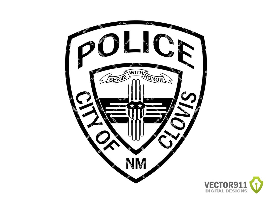 Clovis NM Police Department Logo, New Mexico Law Enforcement Badge