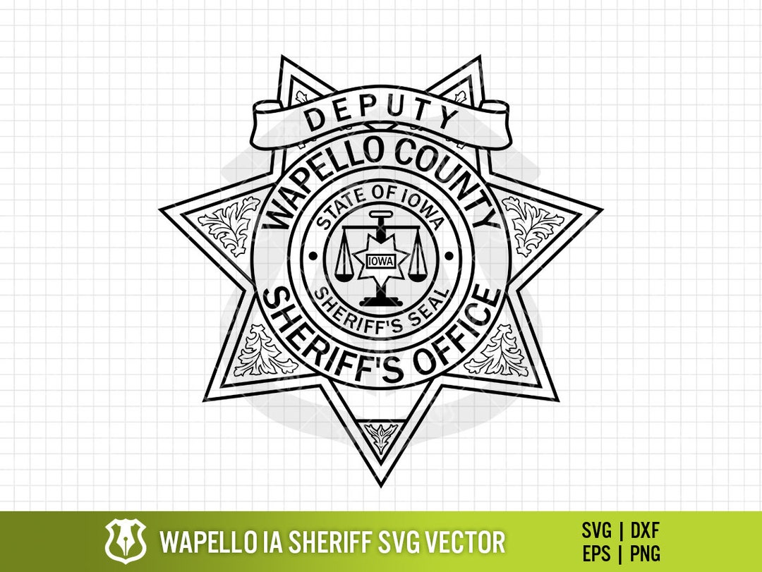 Wapello County Iowa Sheriff's Office Badge IA Deputy Etsy
