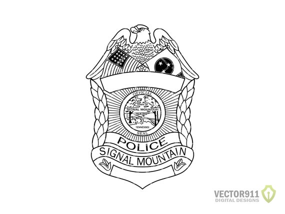 Signal Mountain TN Polizeiamt Abzeichen, Tennessee City Law Enforcement  Polizei Logo Insignia Digitaler Vektor .ai, .svg, .png - .de
