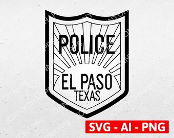 El Paso Texas Police Department Patch El Paso TX Law - Etsy