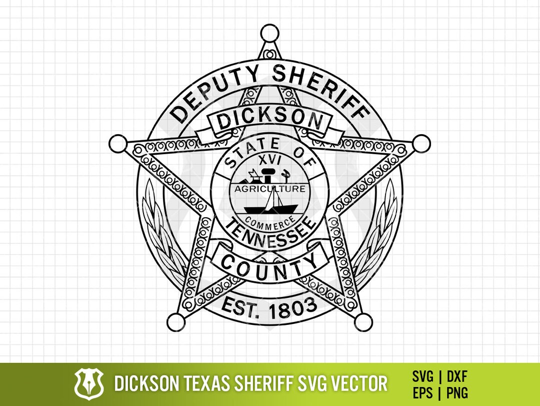 Dickson County TN Sheriff's Department Badge, Tennessee Deputy Sheriff