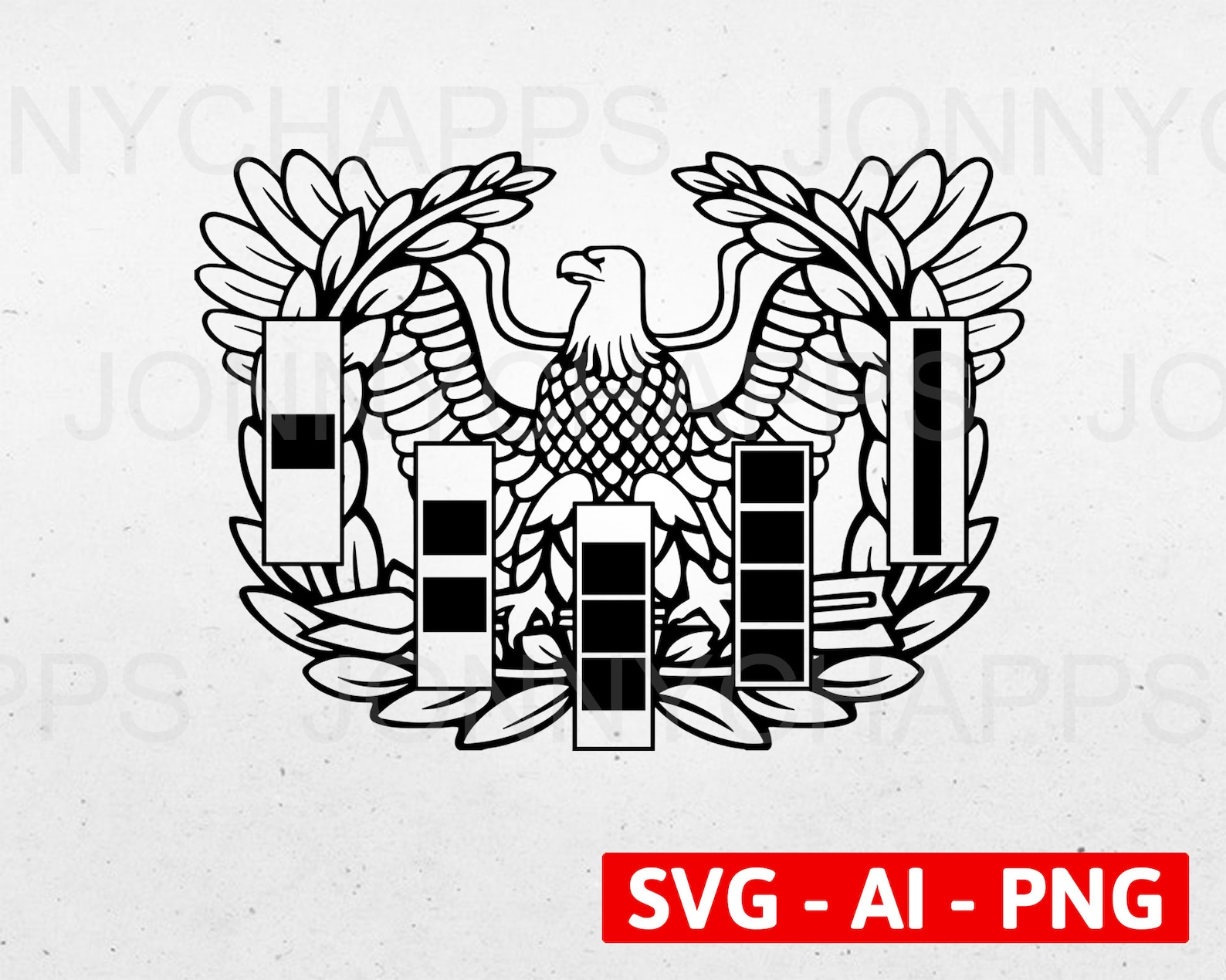 US Army Warrant Officer Eagle Rising Badge Logo all Ranks Etsy