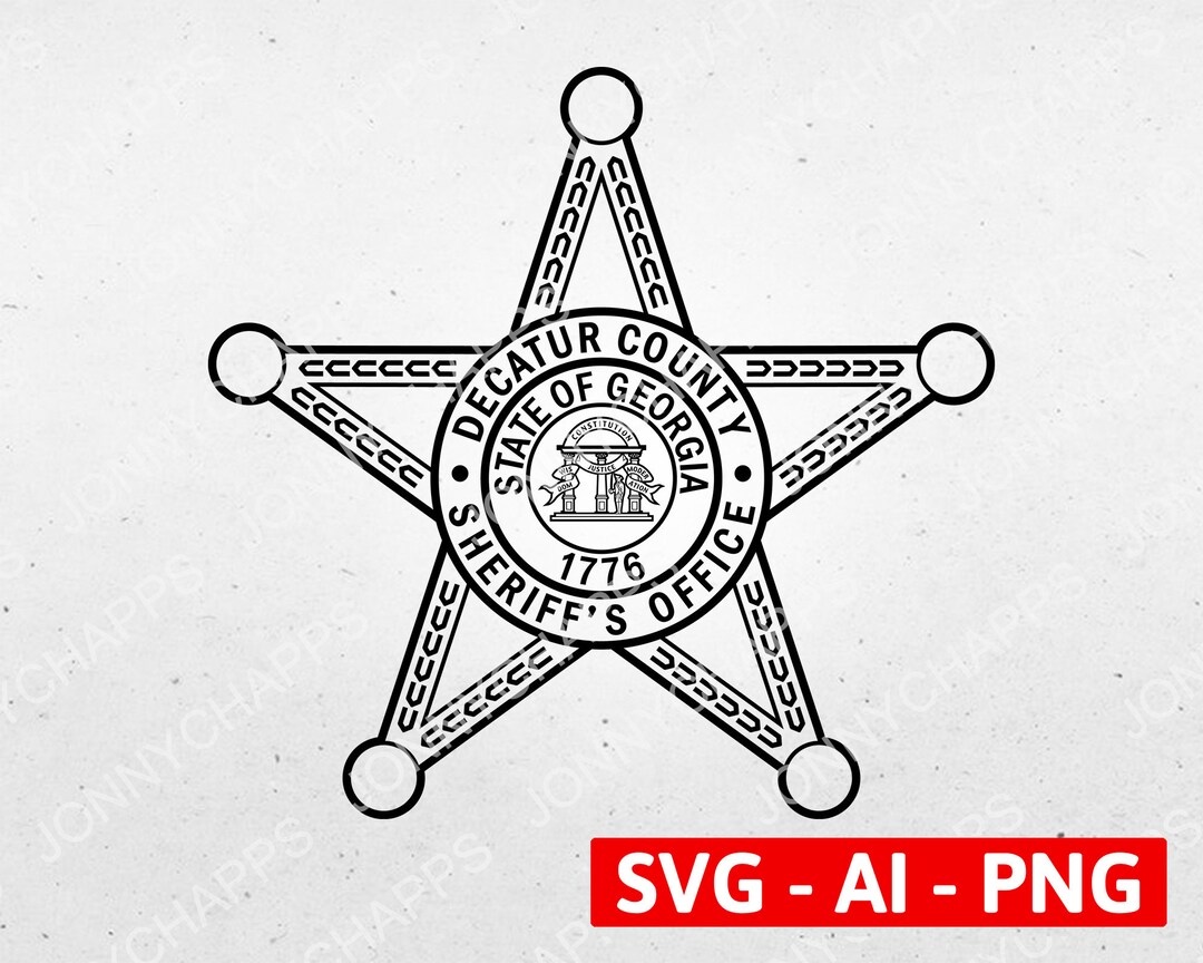 Decatur County GA Sheriff Department Badge GA Deputy Etsy