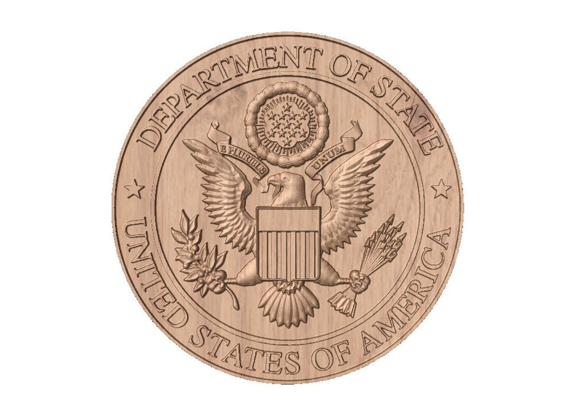 Department of State Seal STL 3D Model File for CNC Router | Etsy