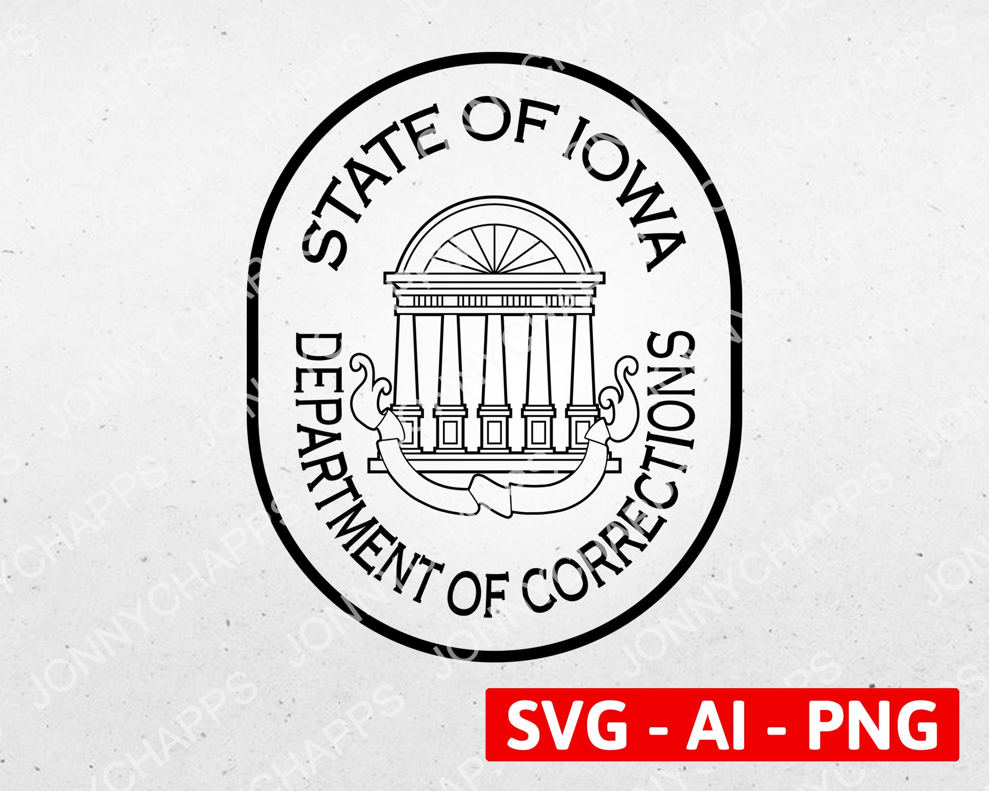 Iowa Department of Corrections Patch Badge Logo Insignia Etsy